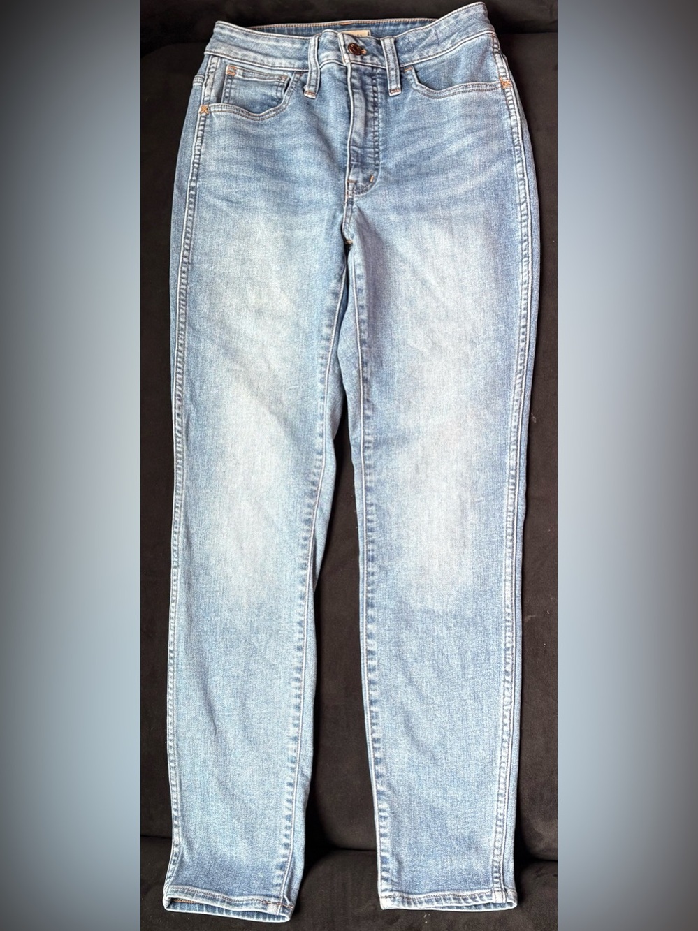 Madewell Light Blue Denim Jeans with Contrast Stitching
